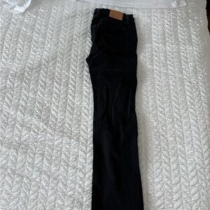 Denim Forum Black Straight-Leg Jeans